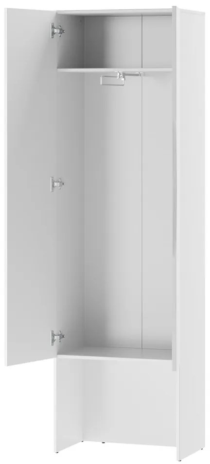 Predsieňová skriňa Lucca 08 60 cm so zrkadlom biela