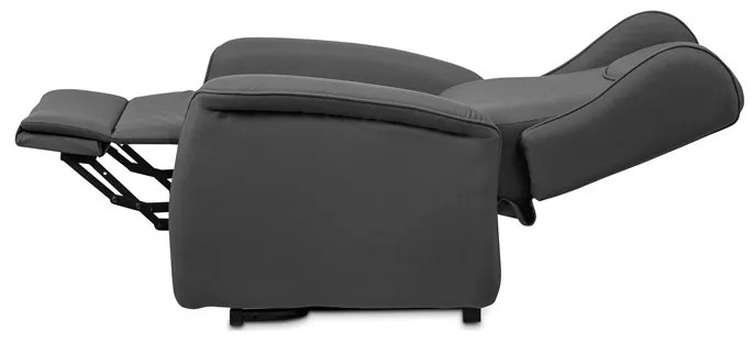 Autronic BONTEC Polohovacie kreslo, elektrické káblové ovládanie, šedá, látka, TV-1192 GREY2 Farba: Šedá