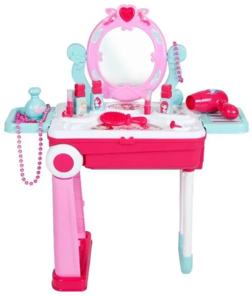 BABY MIX Detský toaletný stolík v kufríku 2v1 Baby Mix