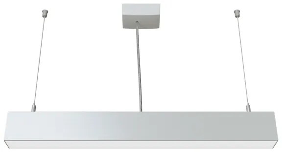 APLED - LED Luster na lanku LOOK LED/23W/230V 4000K 60 cm strieborná