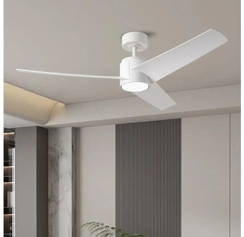 ZEVENTI - LED stropný ventilátor ORVIETO LED/18W/230V Wi-Fi Tuya biela + diaľkové ovládanie