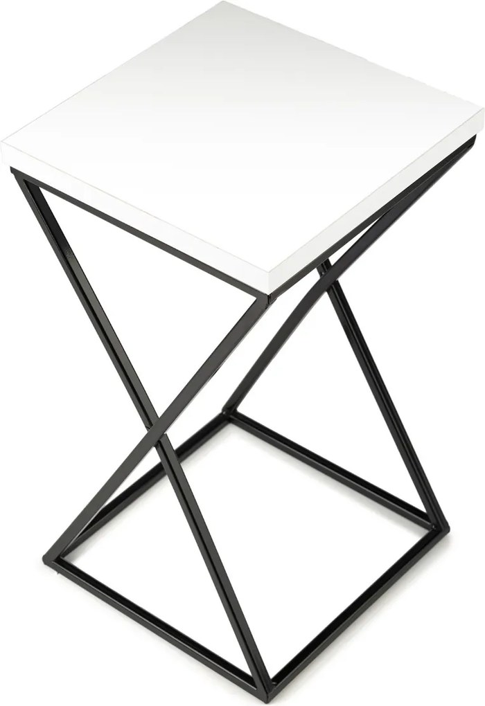 STOJAN NA KVETINÁČ LOFT6 40X24X24 CM ČIERNA/BIELA