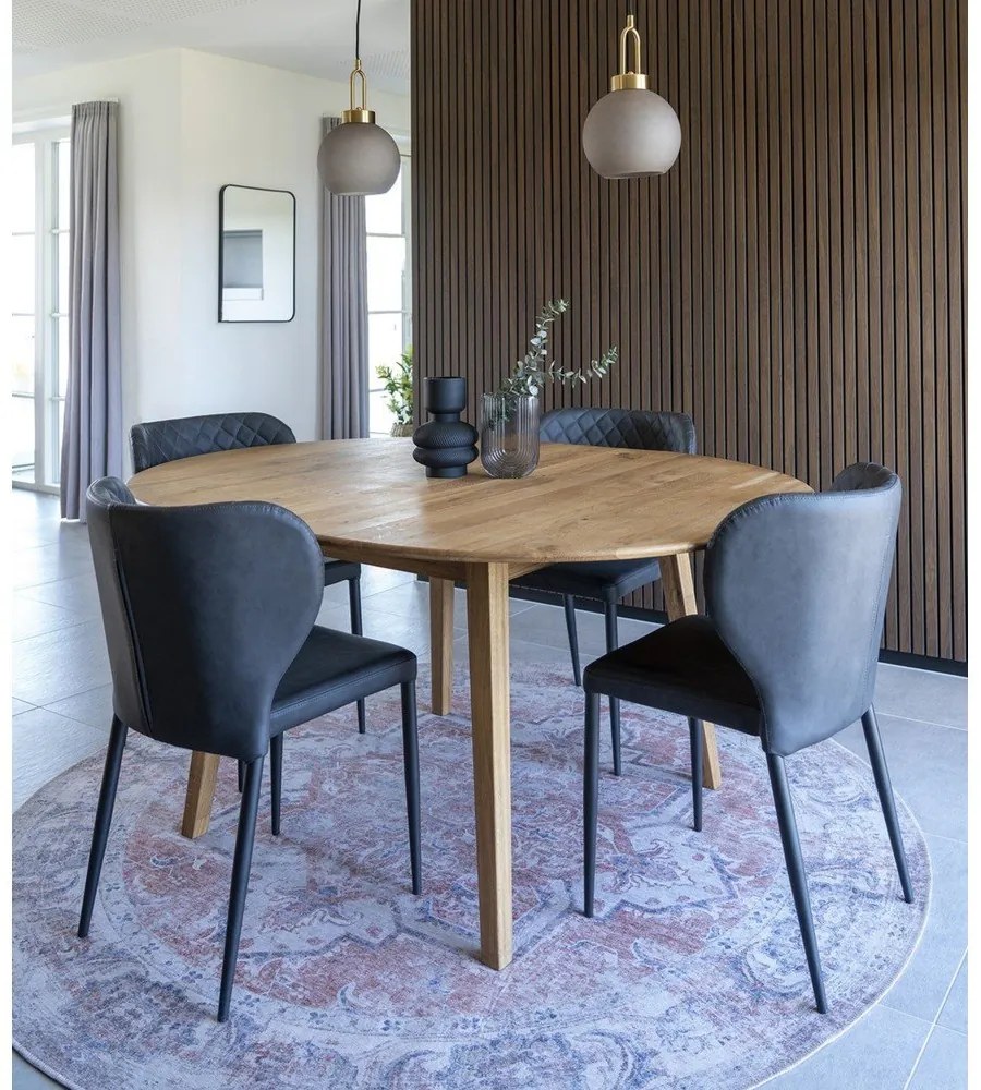 Tmavosivé jedálenské stoličky v súprave 4 ks Pisa – House Nordic