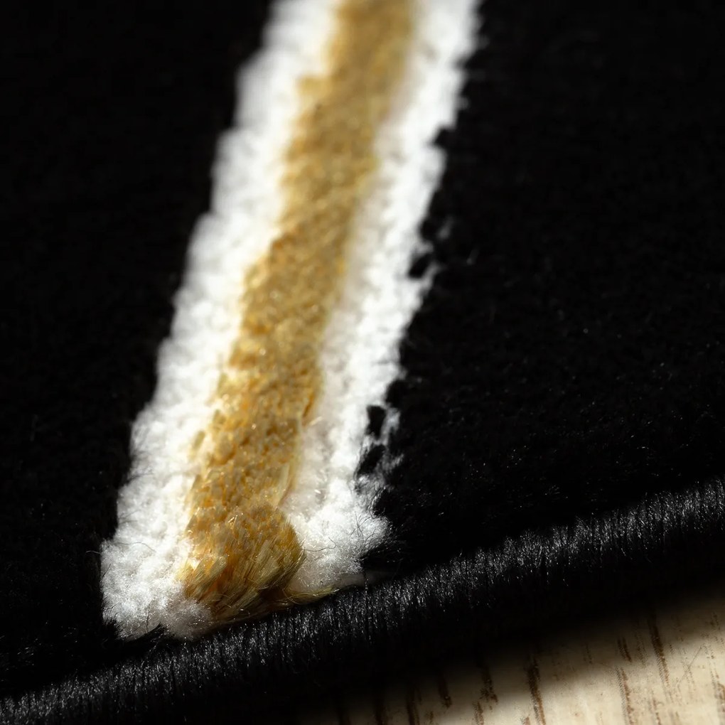 Kusový koberec Allure 1964 black/gold, 180x270, čierna, kancelária, Dywany Łuszczów