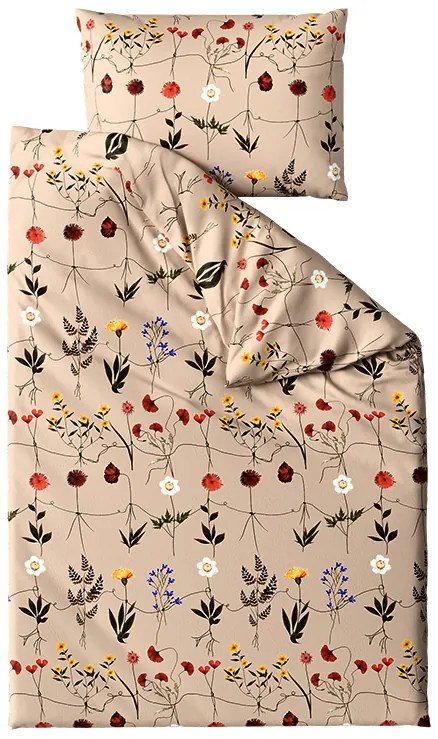 Mikroplyšové obliečky HERBAR béžové Rozmer obliečky: 2 ks 70 x 90 cm | 200 x 220 cm