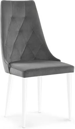 OVN stolička CAREN II šedá/ biela