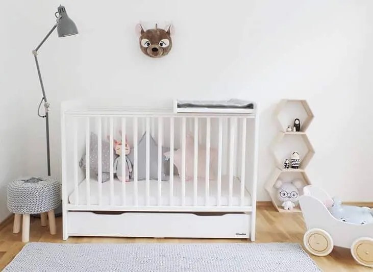 WO Detská postieľka Modern Cot 120x60 Variant úložný box: Bez úložného boxu