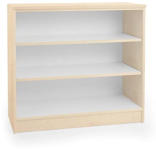 Nízka knižnica THEO, 900x1000x300 mm, breza