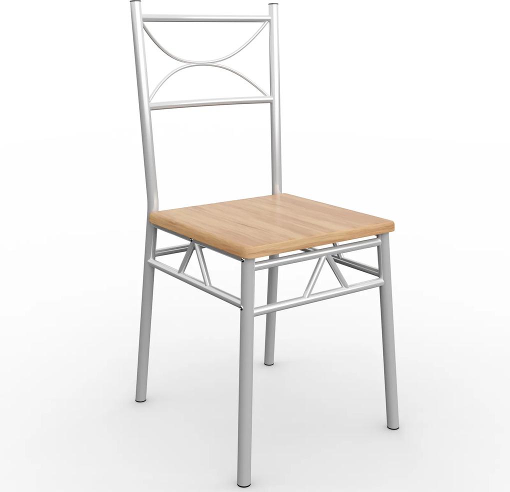 Casaria 5-dielna jedálenská zostava - jedálenský stôl + 4 stoličky – buk