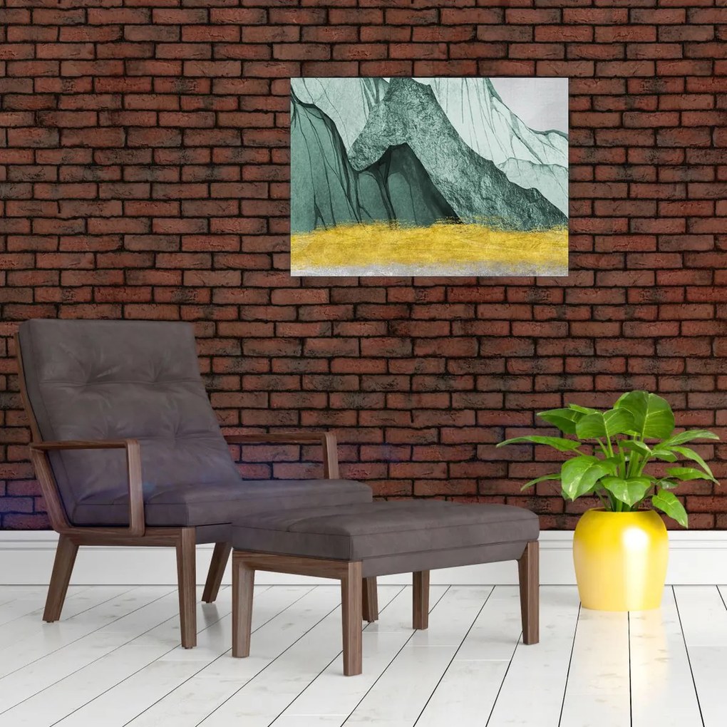 Obraz - Smaragdové hory N⁰2 (70x50 cm)