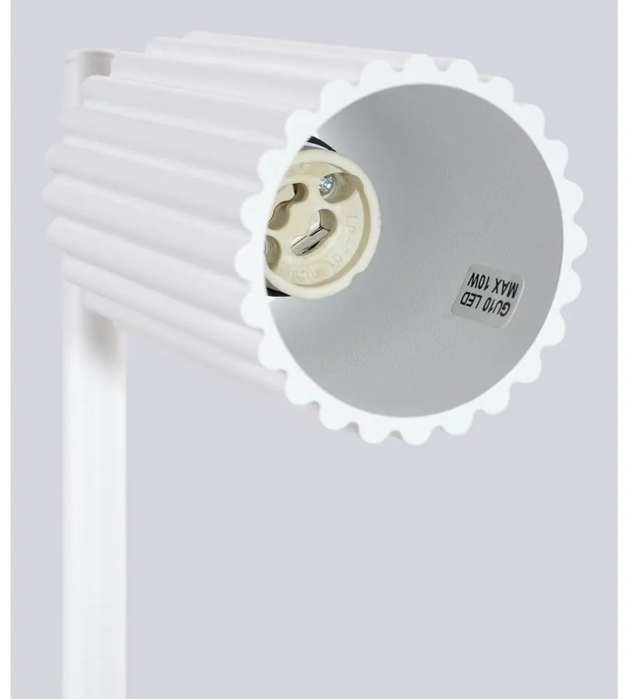 Biela stolová lampa (výška 43 cm) Gleam – Sollux