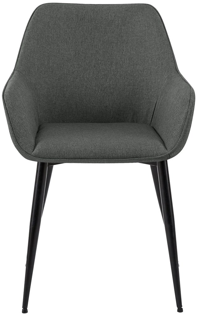 Sada 2 ks jedálenskej stoličky Luena látka - tmavosivá