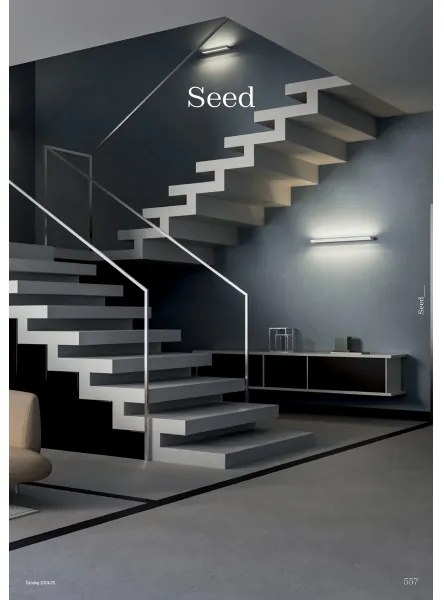 Redo 01-3555 - LED Nástenné svietidlo SEED LED/30W/230V čierna