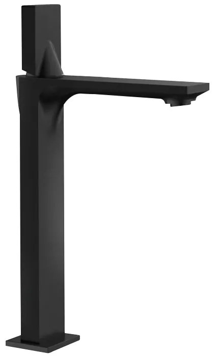 Mexen Crux, vysoká umývadlová batéria, čierna, 744410-70