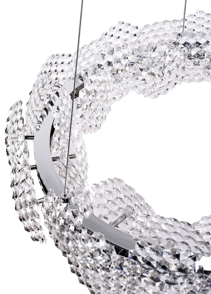 Toolight Toolight, LED závesné svietidlo 57cm, 36W, 4000K, MS017-CP, chrómová, OSW-09629