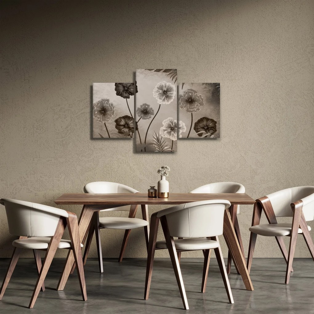 Obraz - Kreslené kvety (90x60 cm)