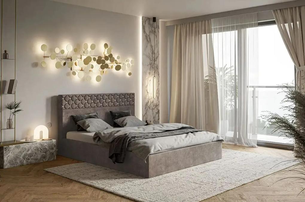 Čalúnená manželská posteľ ELAINA 140 x 200