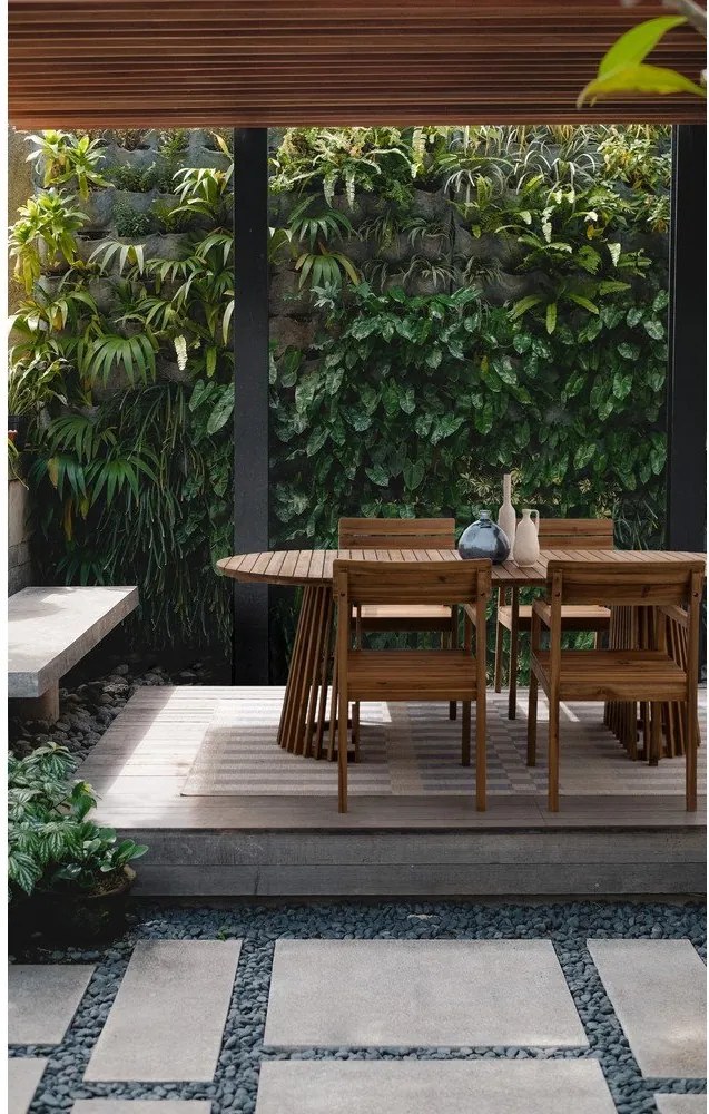 Drevená záhradná stolička v prírodnej farbe Rodano – Bizzotto