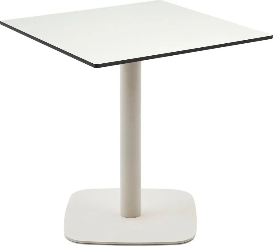 Kovový záhradný jedálenský stôl 68x68 cm Dina – Kave Home