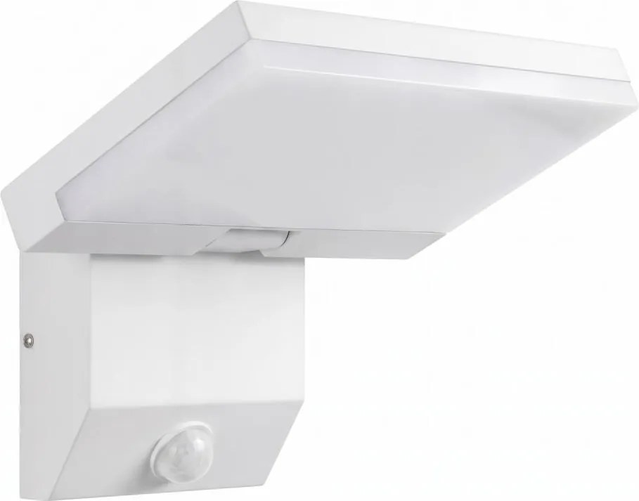 LED Vonkajšie nástenné svietidlo so senzorom LED/18W/230V IP44 biele