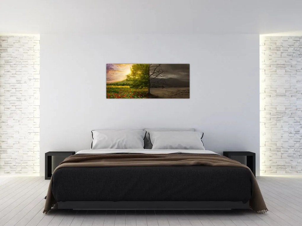 Obraz - Kolobeh života (120x50 cm)