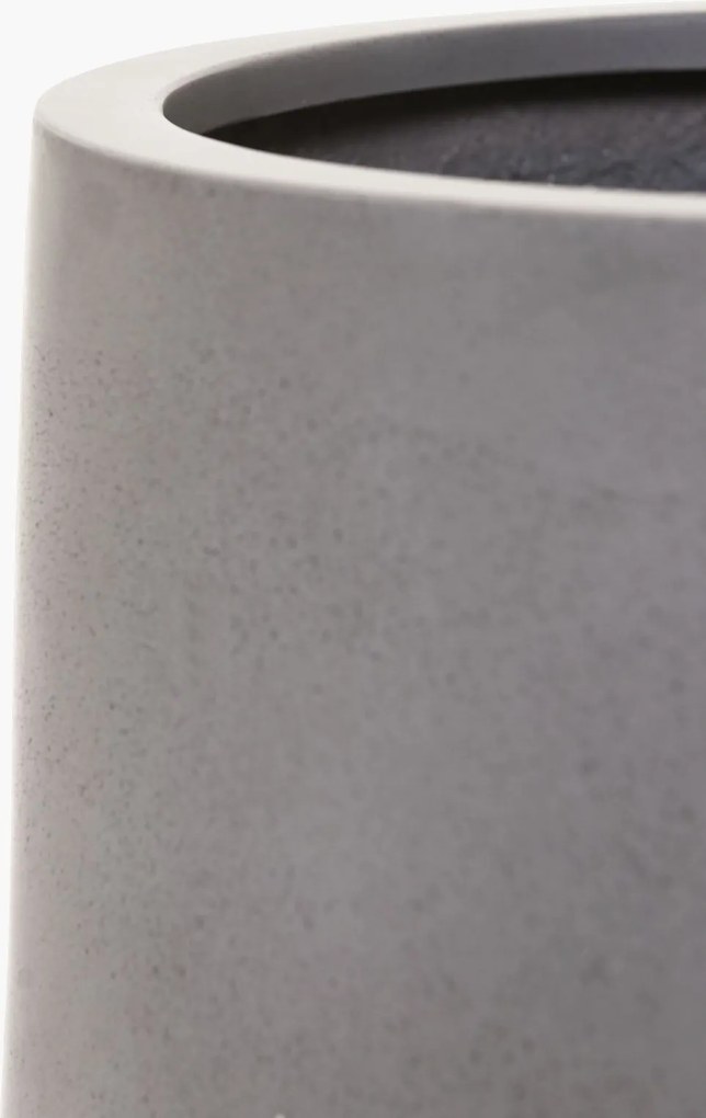 Kvetináč VEKRA, sklolaminát, výška 40 cm, betón-dizajn, šedý