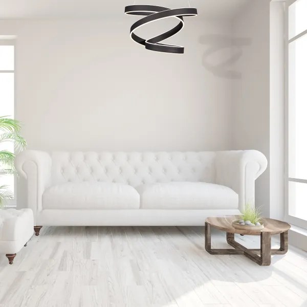 LED Luster na lanku ANDROMEDA LED/45W/230V