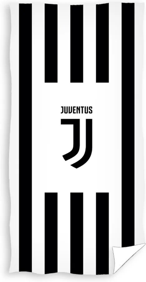 TipTrade Osuška Juventus Black Stripes, 70 x 140 cm