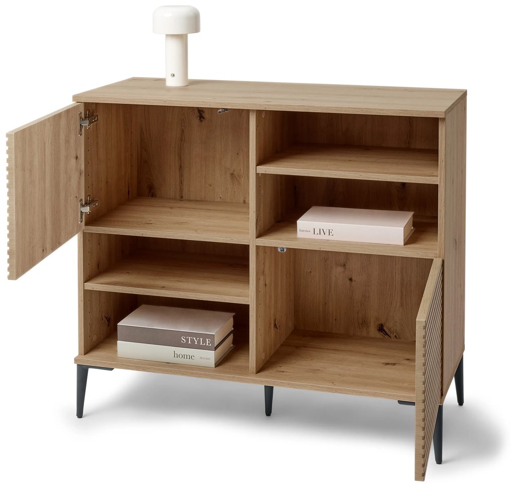 Komoda »REET« v lamelovom vzhľade