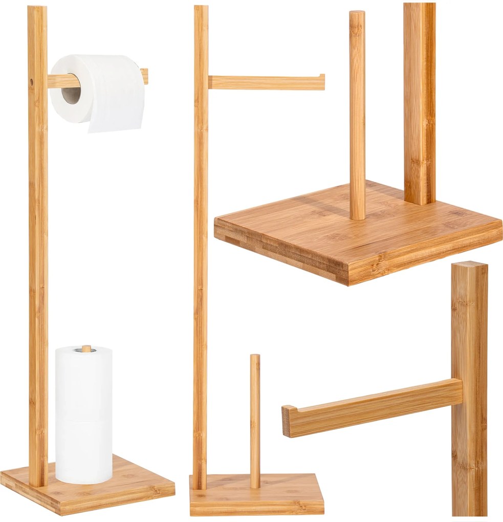 Držiak toaletného papiera KEFAS - bambus