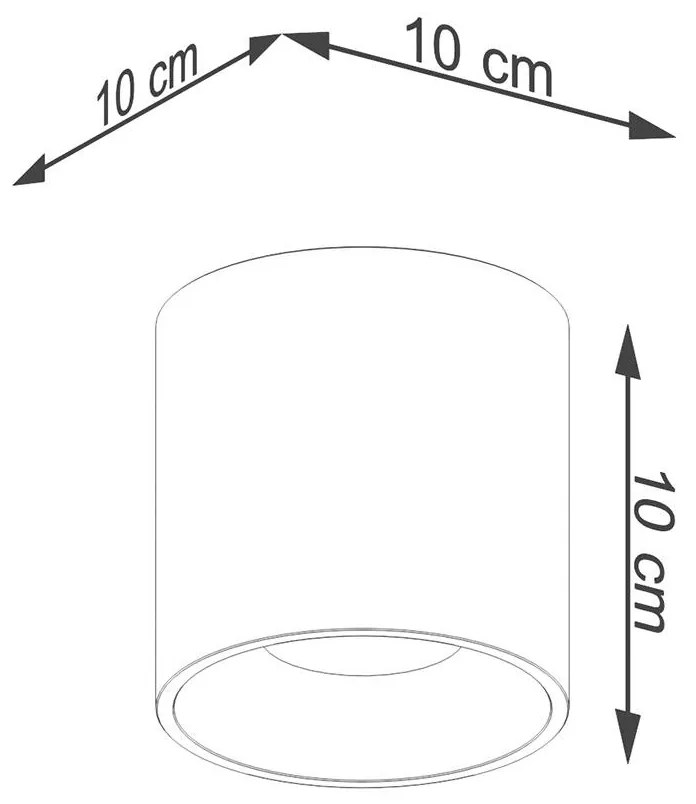 Stropné svietidlo ORBIS 1 zlaté