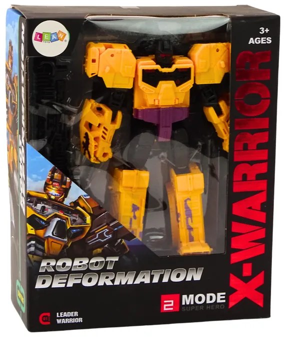 LEAN TOYS Robotický tank 2v1 Transformers X-Warrior – žltá