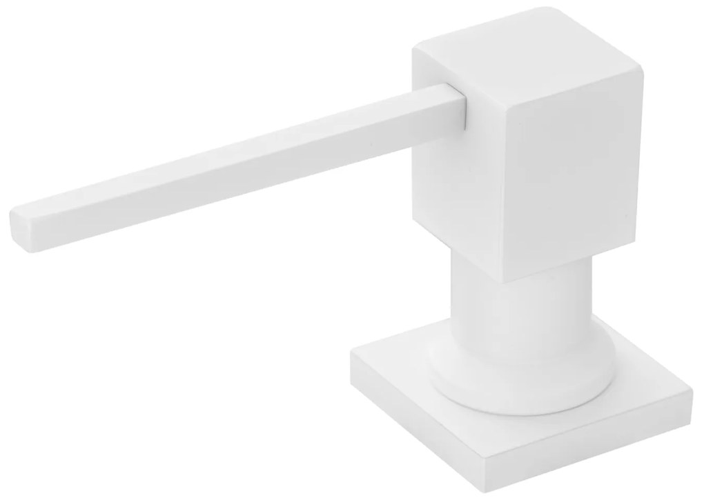 Gamma Quatro, dávkovač saponátu pre kuchynský drez 300ml, biela, GMA-DOK-WH