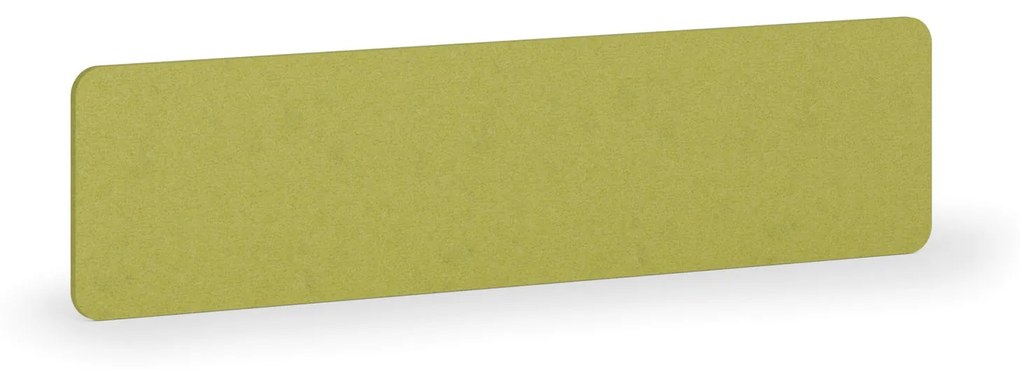 Akustický paraván na stôl, textilný, 160 x 40 cm, zelená