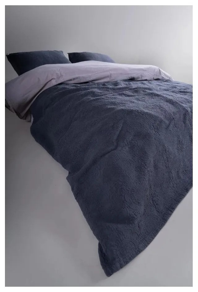 Tmavosivá súprava prikrývky a obliečky na vankúš zo žakára 180x240 cm Jacquard – Mila Home Luxury