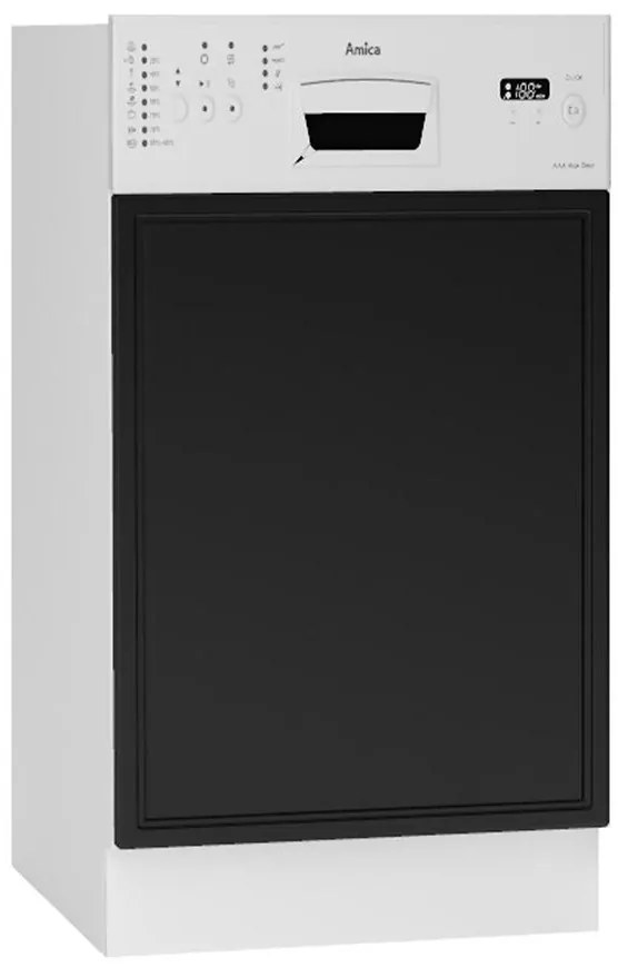 Dvierka na umývačku Emily 45po čierny hrášok