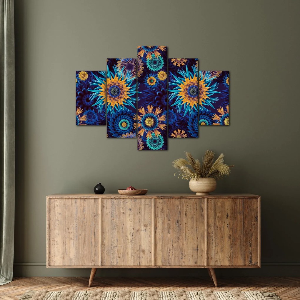 Obraz - 3D kvety (150x105 cm)