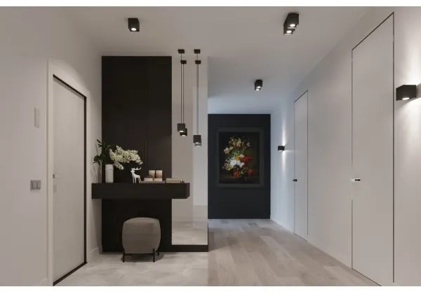 Sollux SL.0022 - Bodové svietidlo QUAD 1 1xGU10/10W/230V čierna