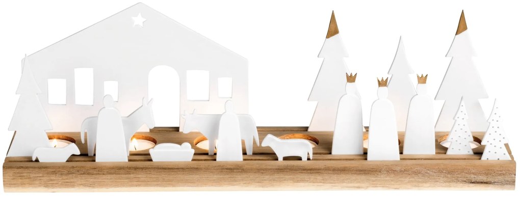 räder Vianočný svietnik Large Nativity 45 cm