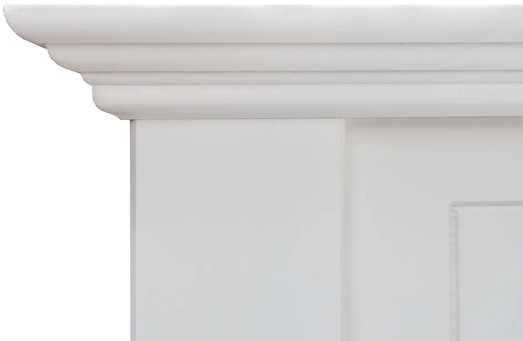 PROXIMA.store - Masívna rustikálna posteľ + zásuvka - BELLUNO ELEGANTE ROZMER: pre matrac 90 x 200 cm, FARBA: biela