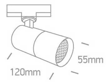 Interierový lištový systém ONE LIGHT svietidlo na 3-F lištu 65522T/B