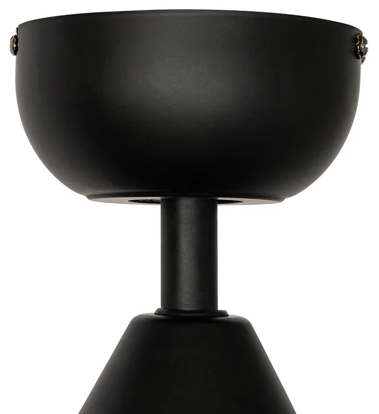 Stropný ventilátor čierny 86,7 cm vrátane LED stmievateľný s diaľkovým ovládaním - Yuki