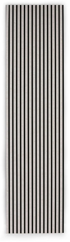Dekoratívny akustický panel, 2400 x 600 mm, čierna / béžová