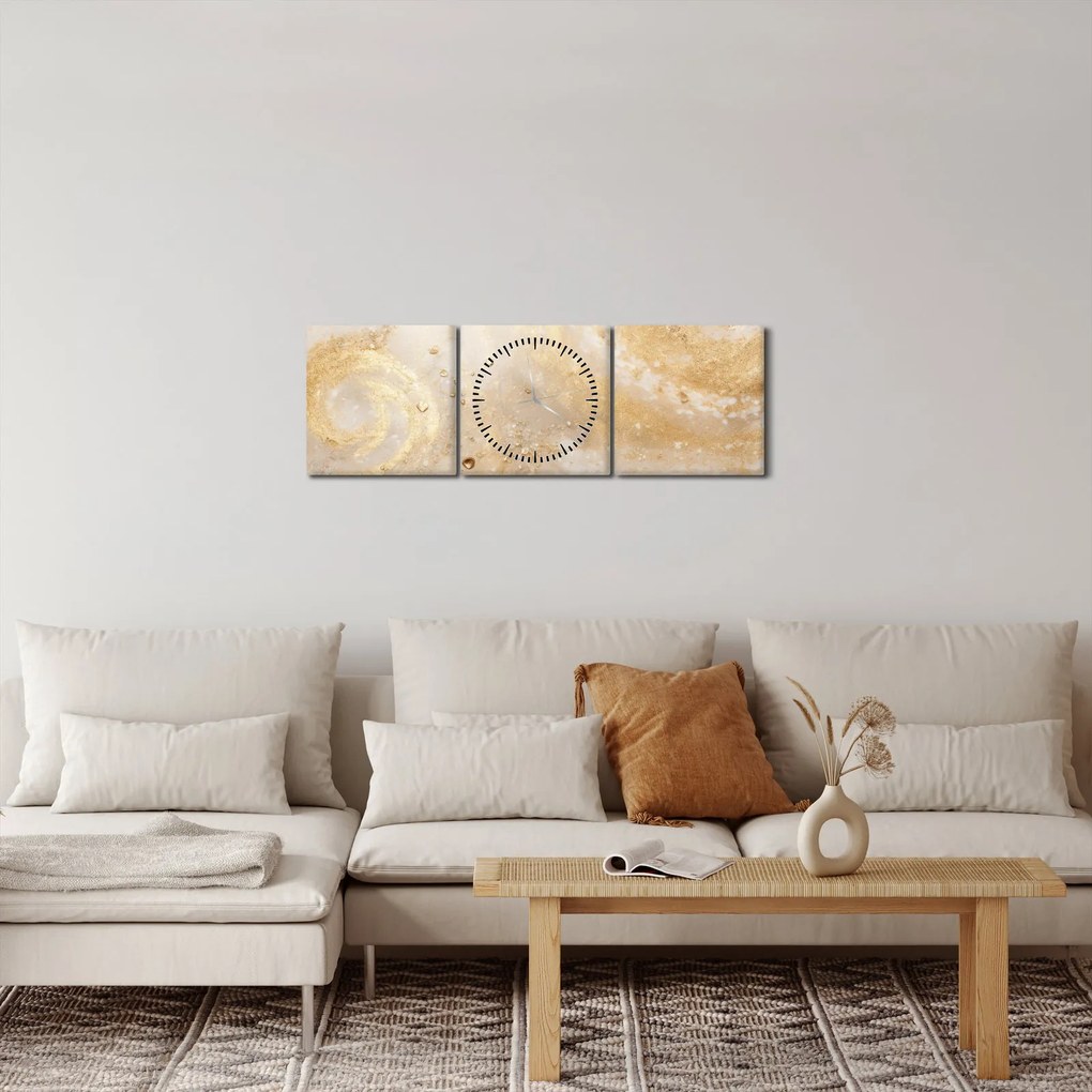Obraz - Vzorovaná textúra (s hodinami) (90x30 cm)
