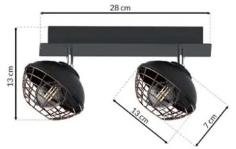 Bodové svietidlo LOGAN 2xE14/40W/230V
