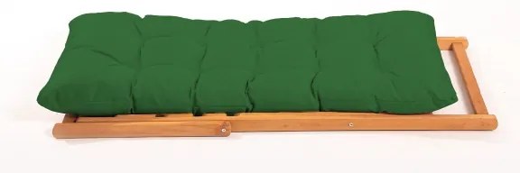 Záhradné lehátko zelené/buk