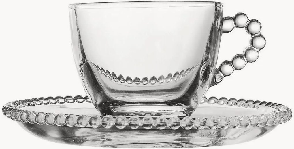 Šálky na kávu's podšálkami Perloa, 6 ks