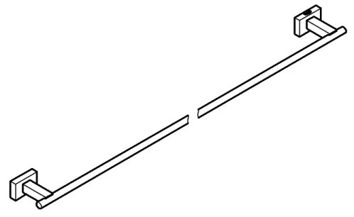 GROHE 40509001 - Držiak na uteráky ESSENTIALS CUBE 600 mm lesklý chróm