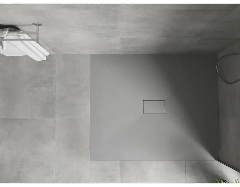 Mexen Hugo, SMC obdĺžniková sprchová vanička 130 x 100 cm, šedá, 42611013