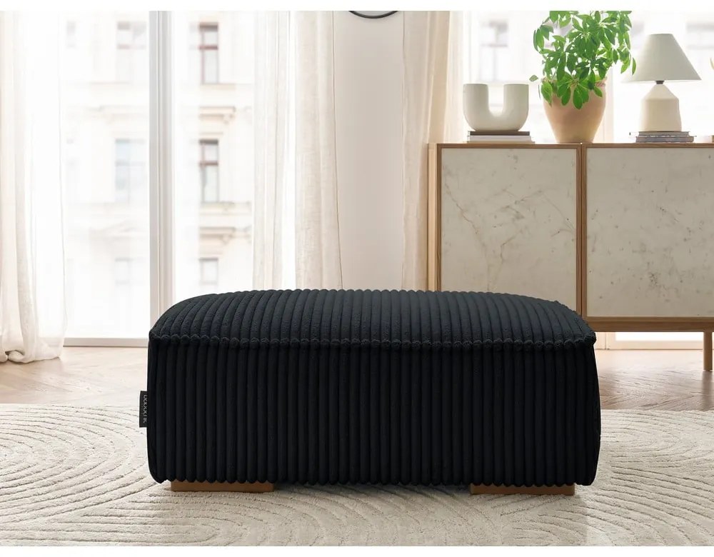 Čierna menčestrová podnožka Chelsea – Bobochic Paris